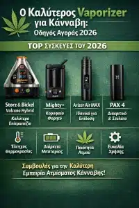 Ο Καλύτερος Vaporizer για Κάνναβη: Οδηγός Αγοράς 2026 Good Cannabis Good Cannabis