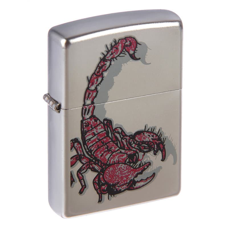 205 Red Scorpion Satin Chrome