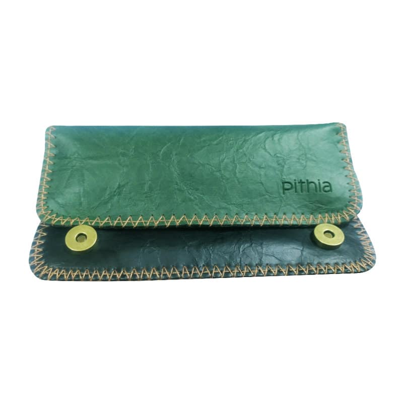Καπνοθήκη Δερματίνη Amalia | Olive green - Black | CA-25