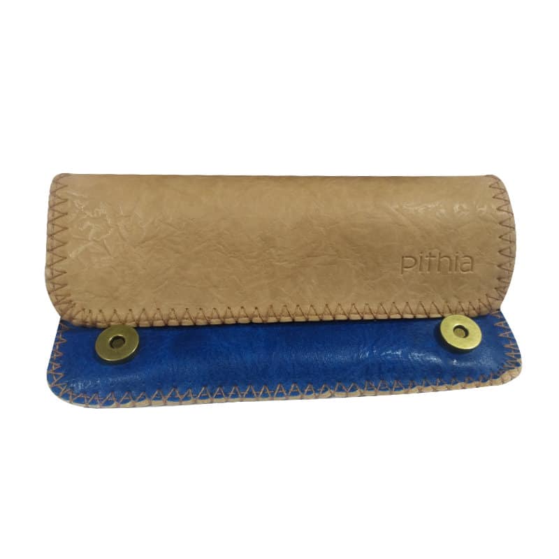 Καπνοθήκη Δερματίνη Amalia | Camel - Blue navy | CA-28