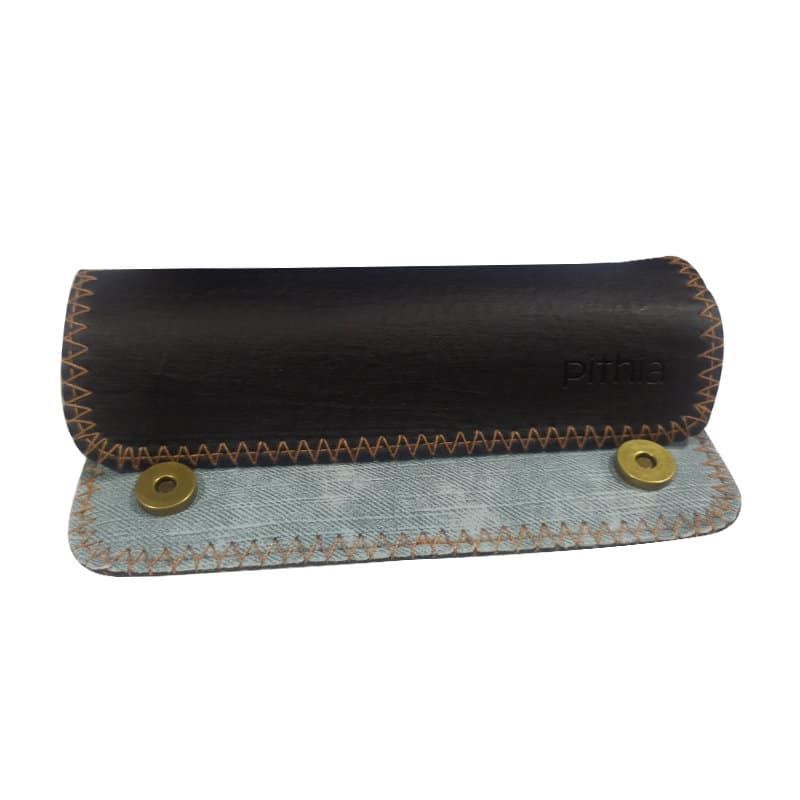 Καπνοθήκη Δερματίνη Amalia | Black - Light jean | CA-31