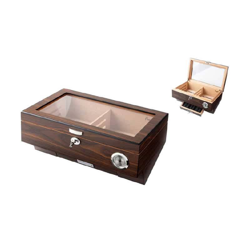 1-0710 Angelo Υγραντήρας με τζάμι brown