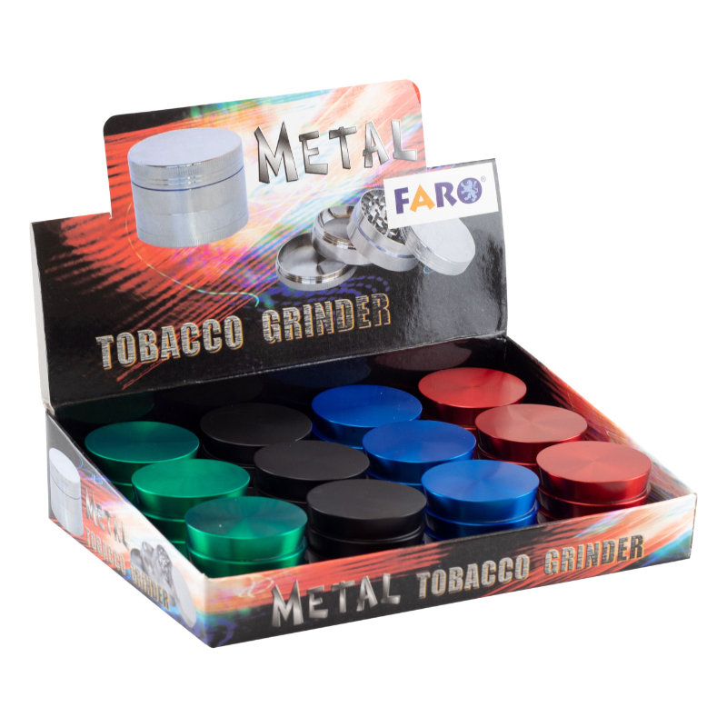 Grinder metal/4 diff. colors 43mm D/12